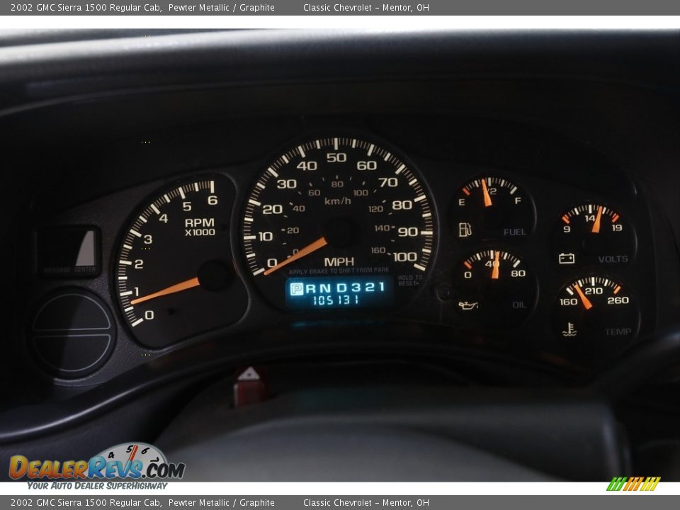 2002 GMC Sierra 1500 Regular Cab Gauges Photo #7