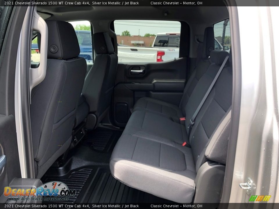 2021 Chevrolet Silverado 1500 WT Crew Cab 4x4 Silver Ice Metallic / Jet Black Photo #6