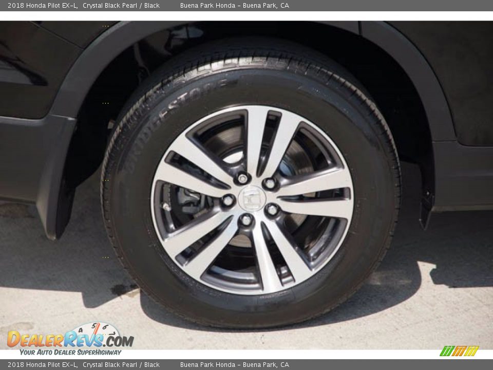 2018 Honda Pilot EX-L Crystal Black Pearl / Black Photo #36