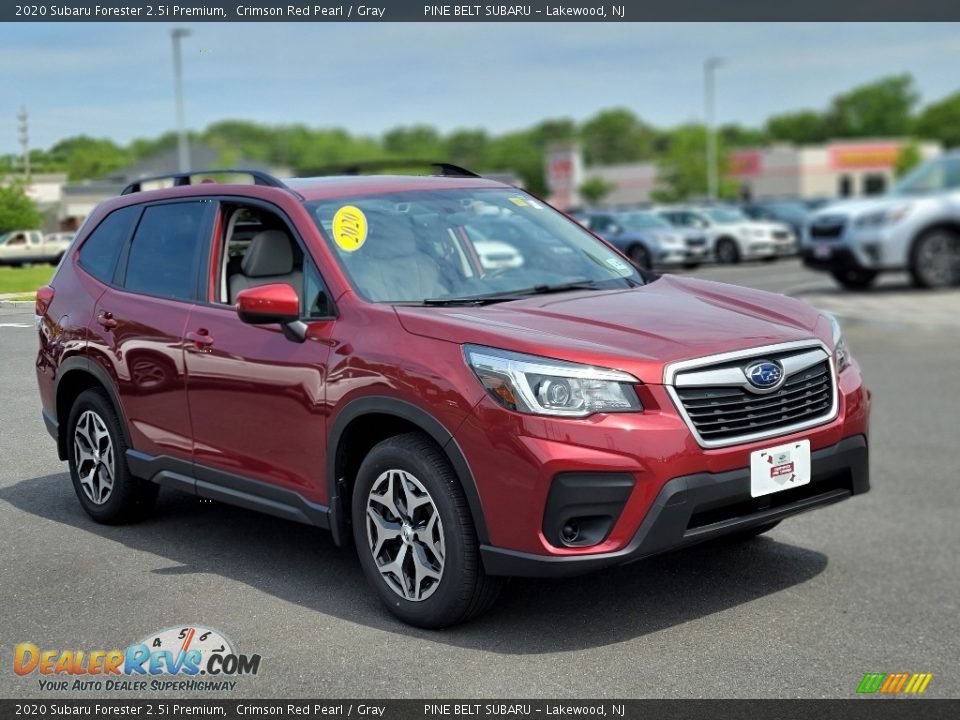 2020 Subaru Forester 2.5i Premium Crimson Red Pearl / Gray Photo #16