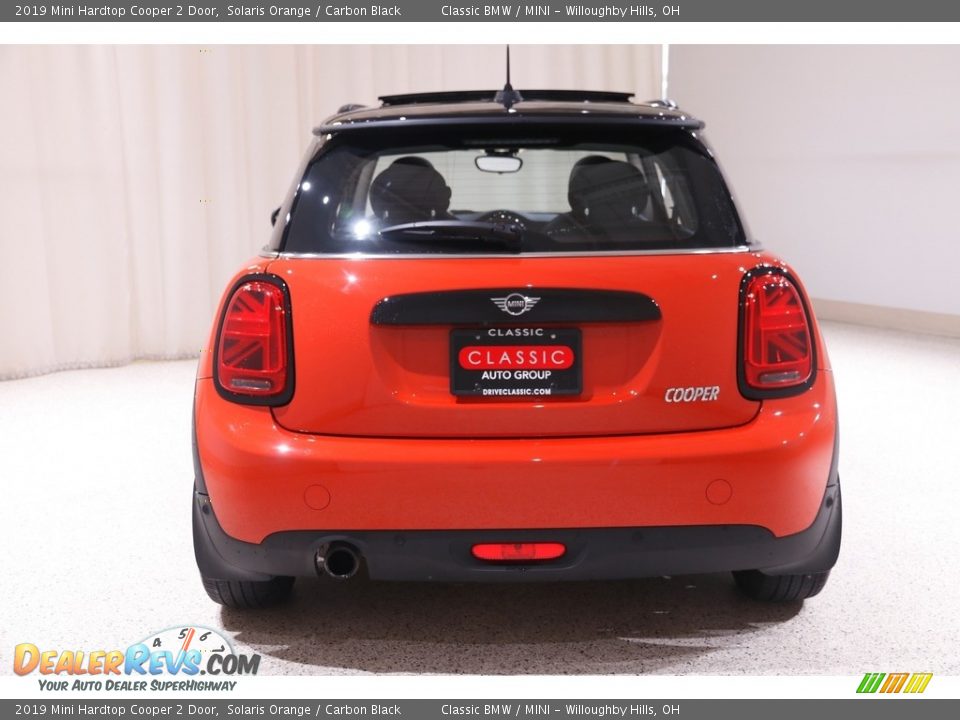 2019 Mini Hardtop Cooper 2 Door Solaris Orange / Carbon Black Photo #17