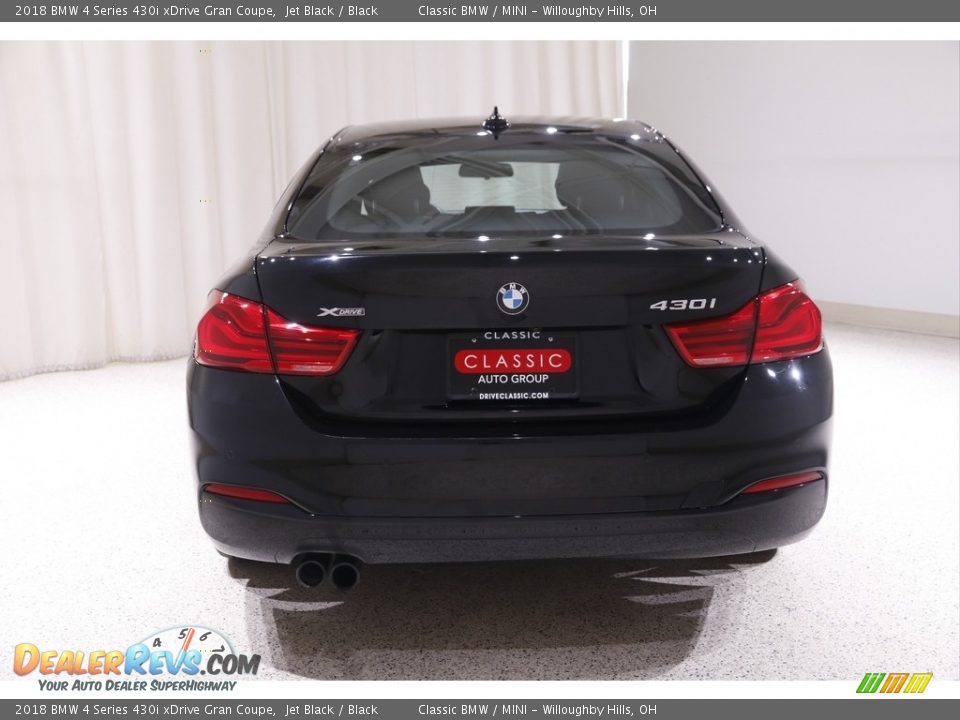 2018 BMW 4 Series 430i xDrive Gran Coupe Jet Black / Black Photo #21