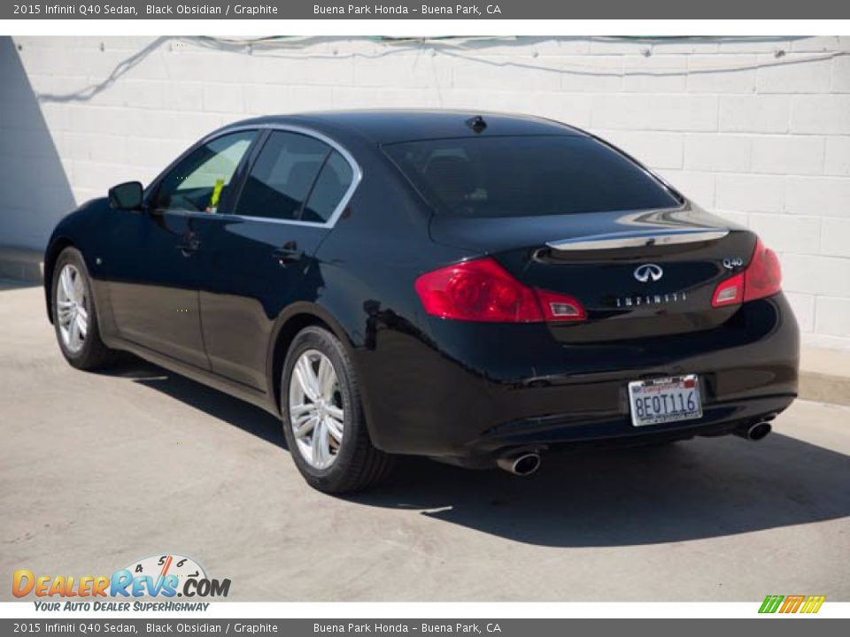 2015 Infiniti Q40 Sedan Black Obsidian / Graphite Photo #2