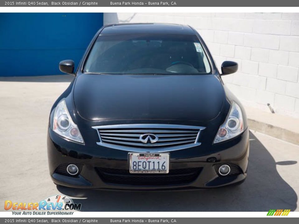 2015 Infiniti Q40 Sedan Black Obsidian / Graphite Photo #7