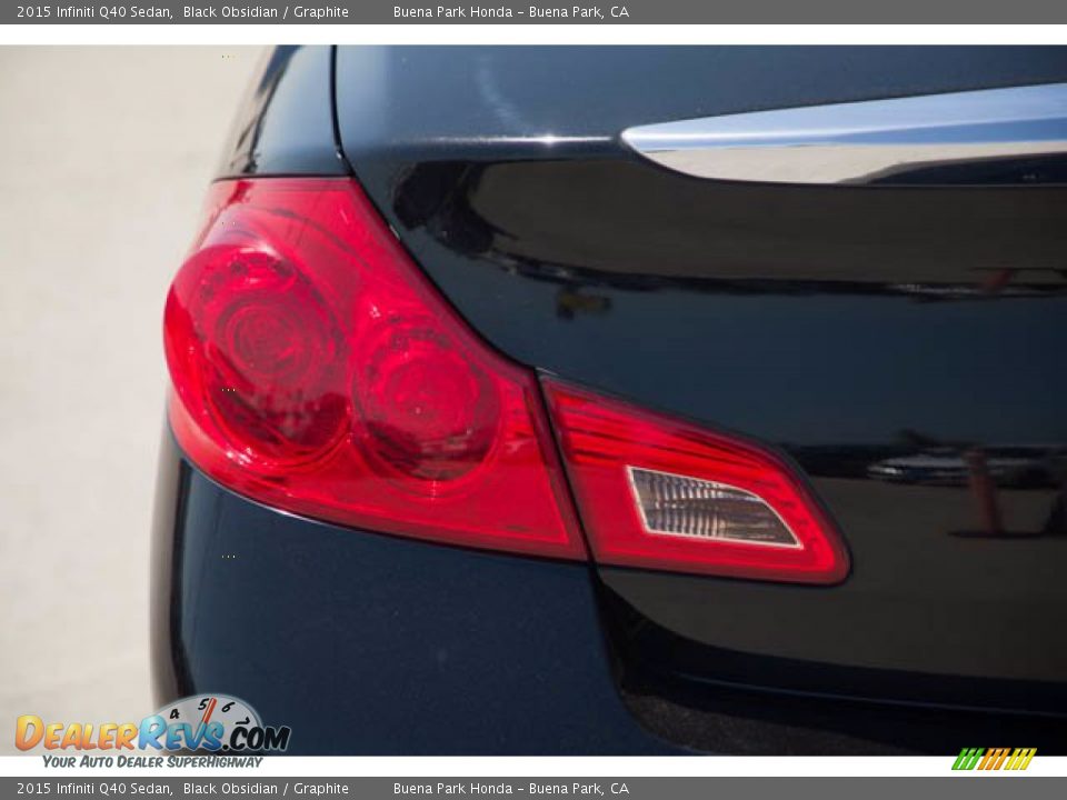 2015 Infiniti Q40 Sedan Black Obsidian / Graphite Photo #10