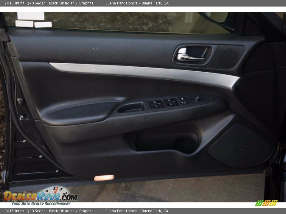 2015 Infiniti Q40 Sedan Black Obsidian / Graphite Photo #27