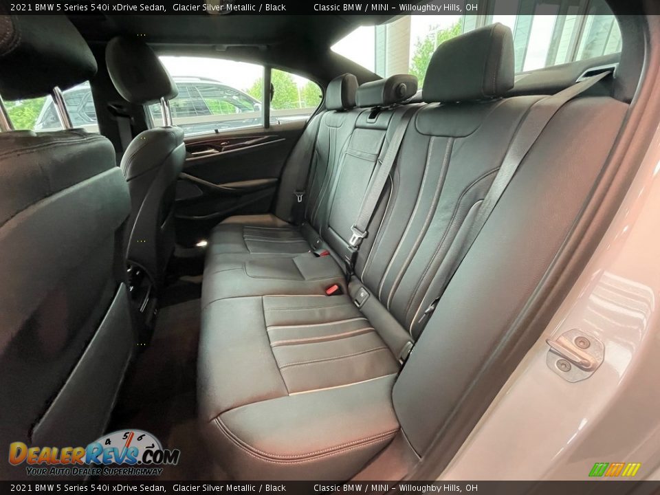 Rear Seat of 2021 BMW 5 Series 540i xDrive Sedan Photo #5