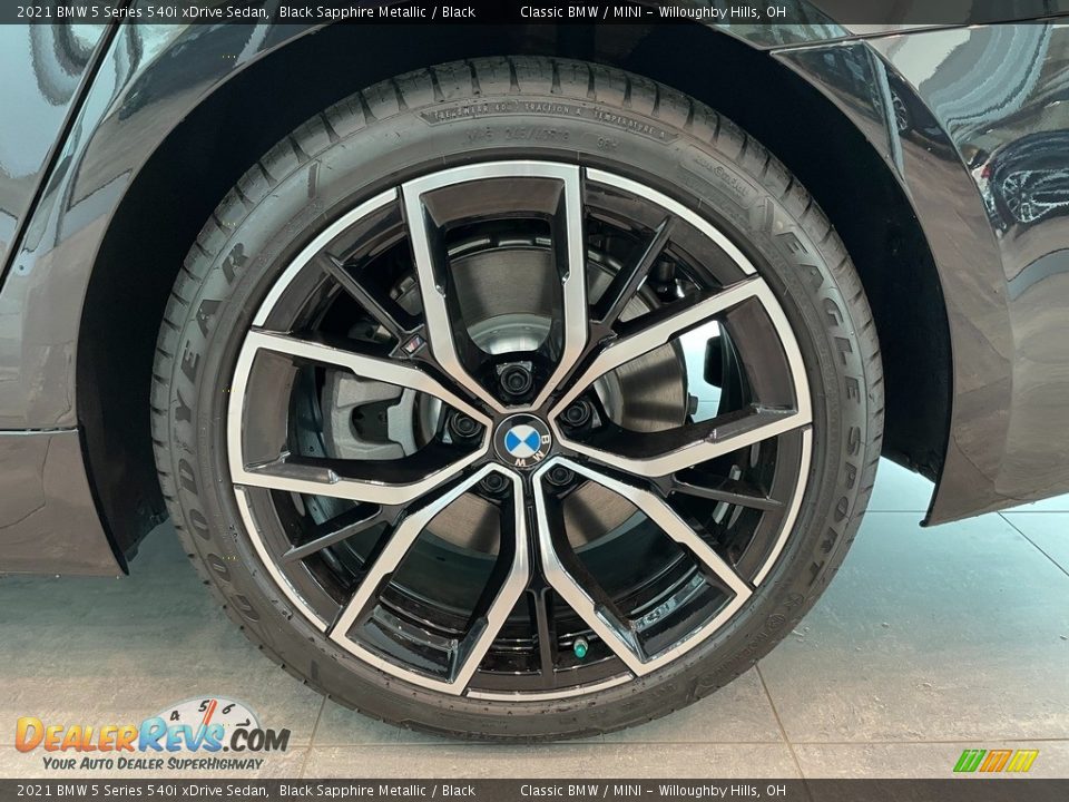 2021 BMW 5 Series 540i xDrive Sedan Black Sapphire Metallic / Black Photo #3