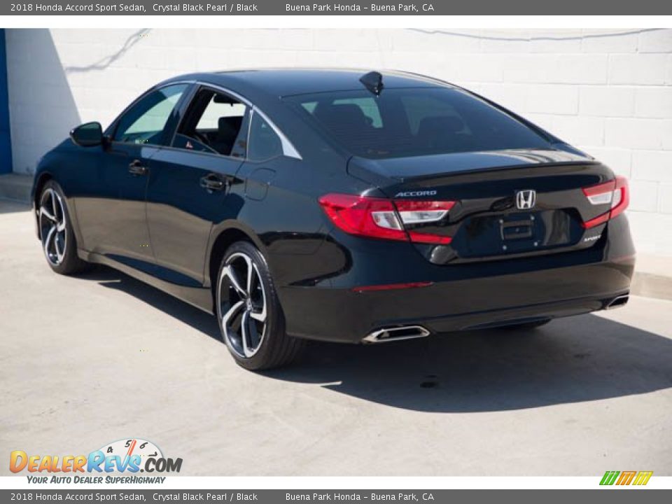 2018 Honda Accord Sport Sedan Crystal Black Pearl / Black Photo #2