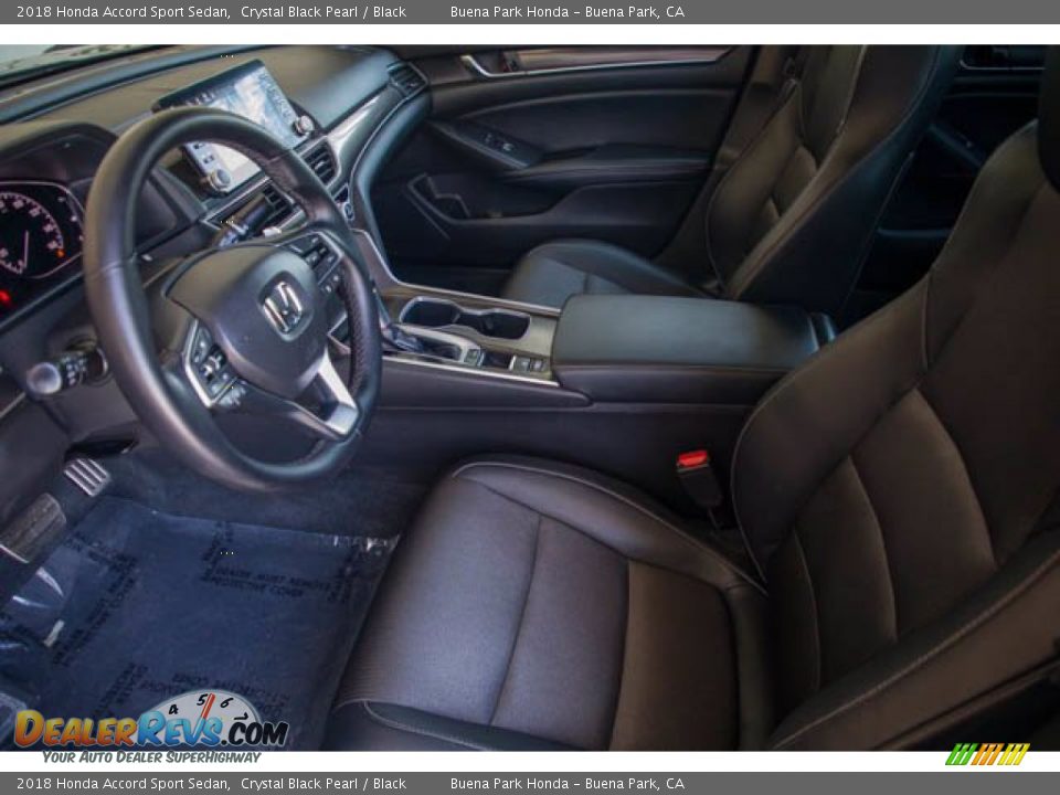 2018 Honda Accord Sport Sedan Crystal Black Pearl / Black Photo #3