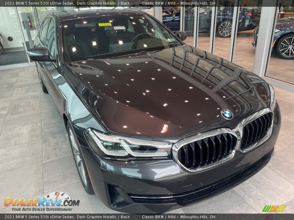 2021 BMW 5 Series 530i xDrive Sedan Dark Graphite Metallic / Black Photo #1