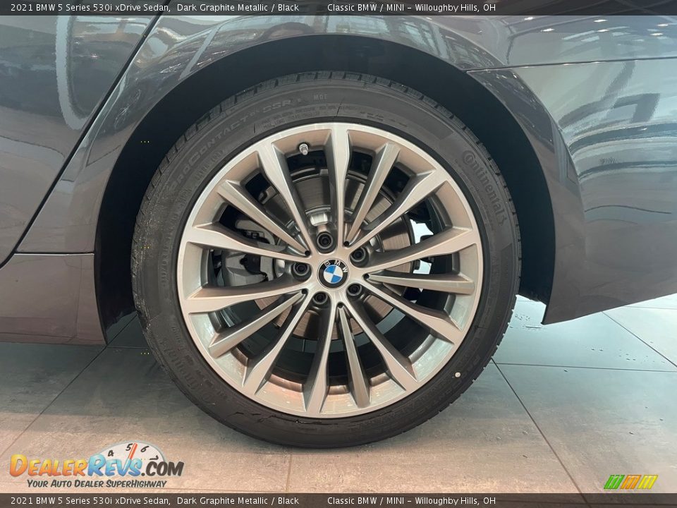 2021 BMW 5 Series 530i xDrive Sedan Dark Graphite Metallic / Black Photo #5