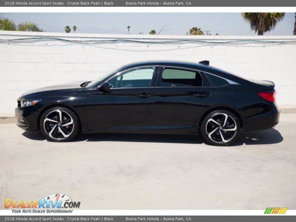 2018 Honda Accord Sport Sedan Crystal Black Pearl / Black Photo #8