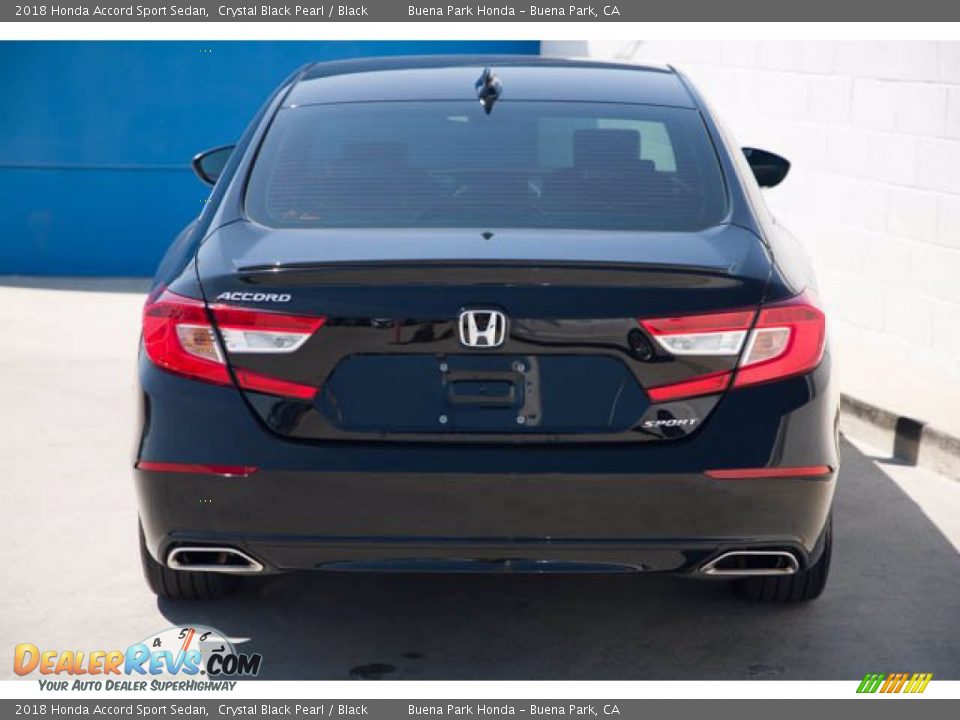 2018 Honda Accord Sport Sedan Crystal Black Pearl / Black Photo #9