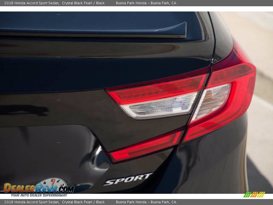 2018 Honda Accord Sport Sedan Crystal Black Pearl / Black Photo #11
