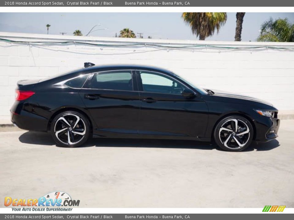 2018 Honda Accord Sport Sedan Crystal Black Pearl / Black Photo #12