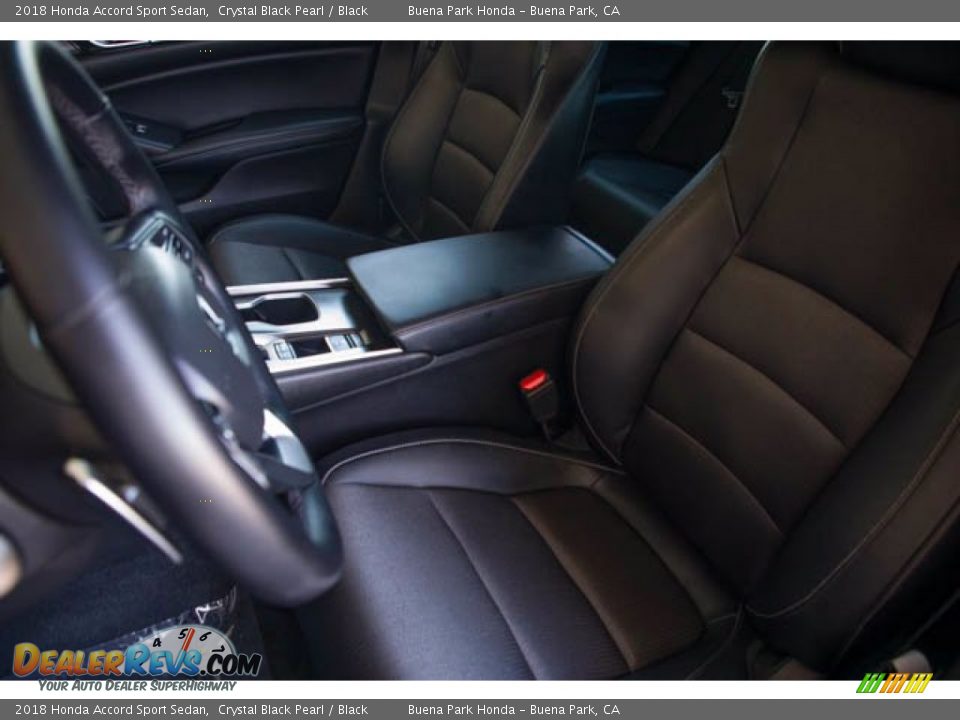 2018 Honda Accord Sport Sedan Crystal Black Pearl / Black Photo #18