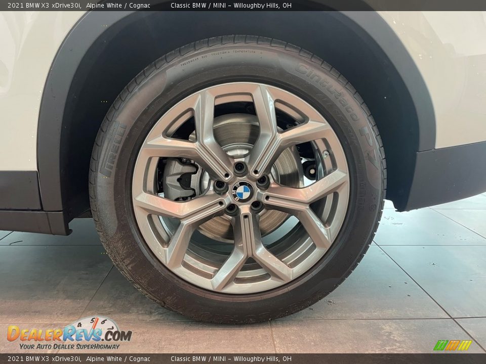 2021 BMW X3 xDrive30i Alpine White / Cognac Photo #5