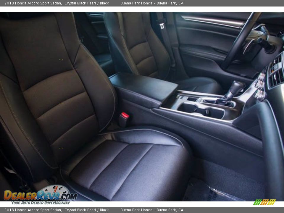 2018 Honda Accord Sport Sedan Crystal Black Pearl / Black Photo #24
