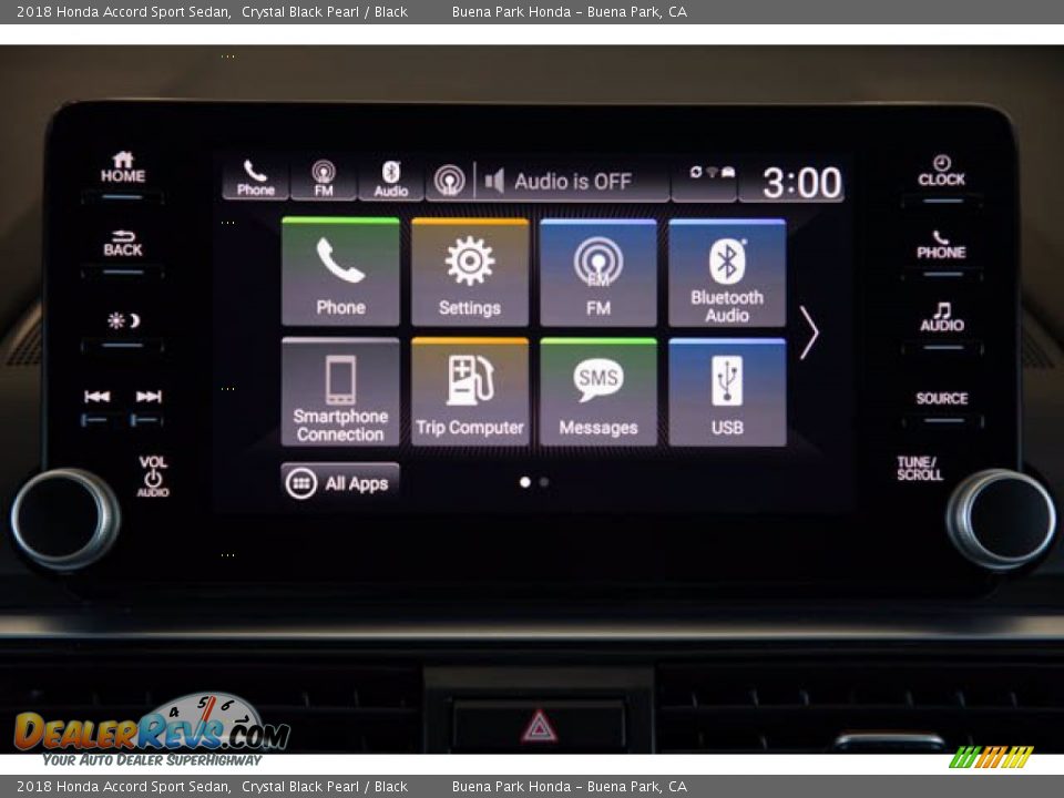 2018 Honda Accord Sport Sedan Crystal Black Pearl / Black Photo #25