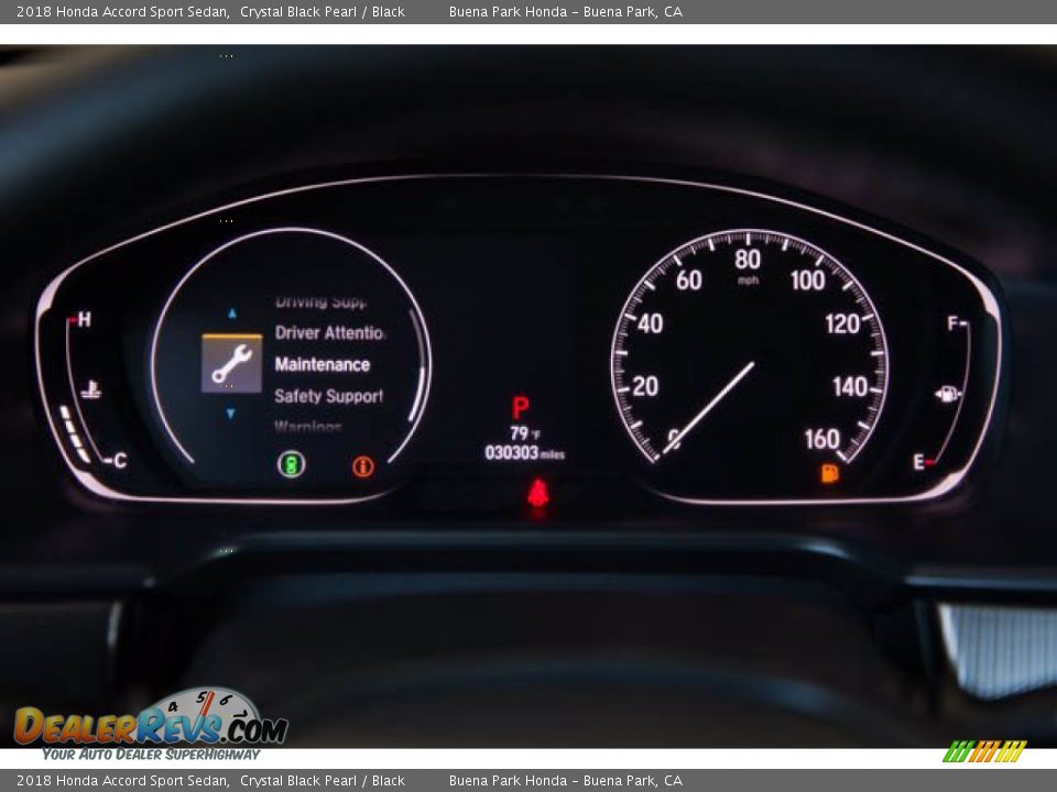 2018 Honda Accord Sport Sedan Crystal Black Pearl / Black Photo #27