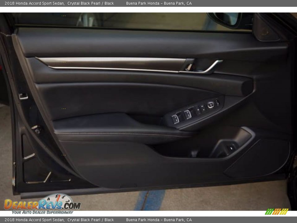 2018 Honda Accord Sport Sedan Crystal Black Pearl / Black Photo #28