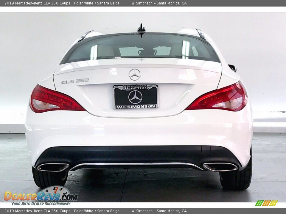 2019 Mercedes-Benz CLA 250 Coupe Polar White / Sahara Beige Photo #3