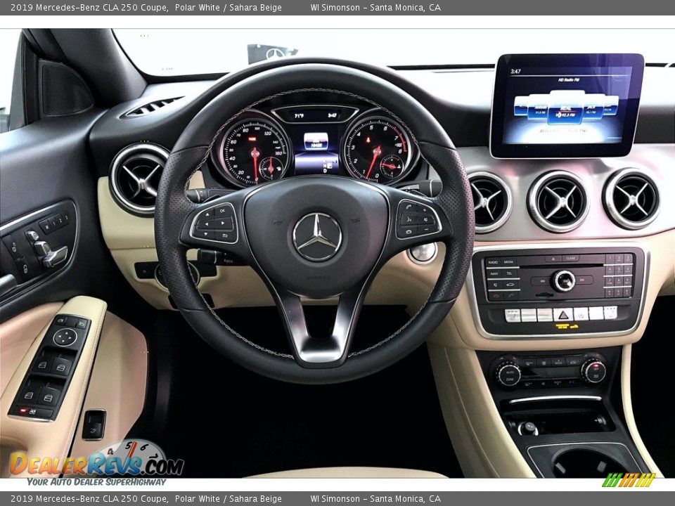 2019 Mercedes-Benz CLA 250 Coupe Polar White / Sahara Beige Photo #4