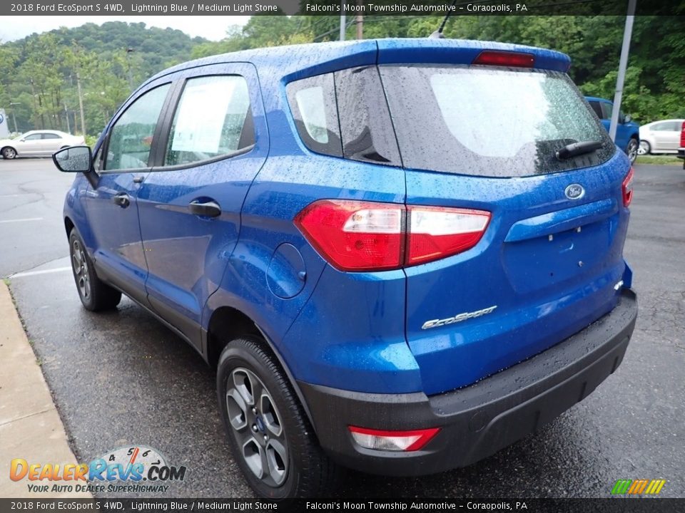 2018 Ford EcoSport S 4WD Lightning Blue / Medium Light Stone Photo #4