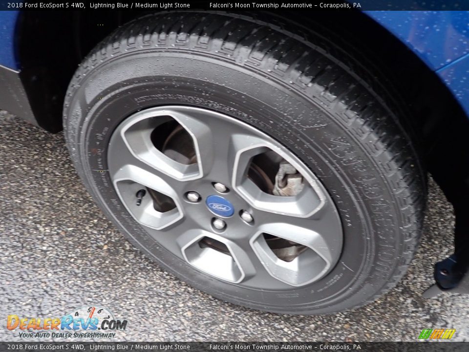 2018 Ford EcoSport S 4WD Lightning Blue / Medium Light Stone Photo #9