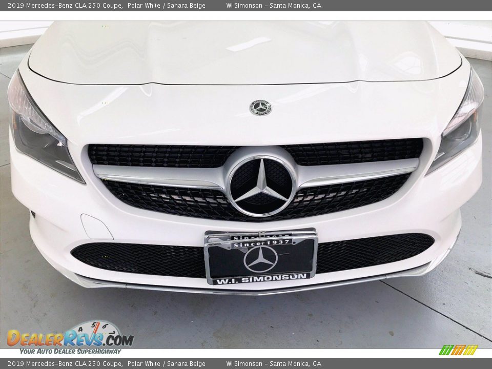 2019 Mercedes-Benz CLA 250 Coupe Polar White / Sahara Beige Photo #30