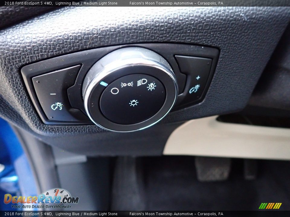 2018 Ford EcoSport S 4WD Lightning Blue / Medium Light Stone Photo #21