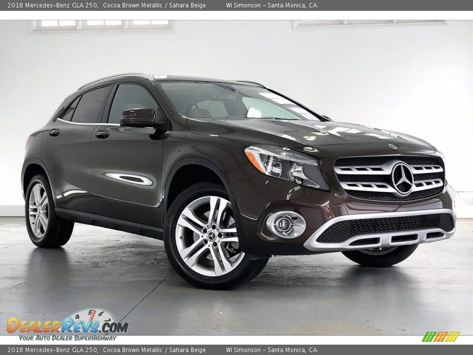 2018 Mercedes-Benz GLA 250 Cocoa Brown Metallic / Sahara Beige Photo #34