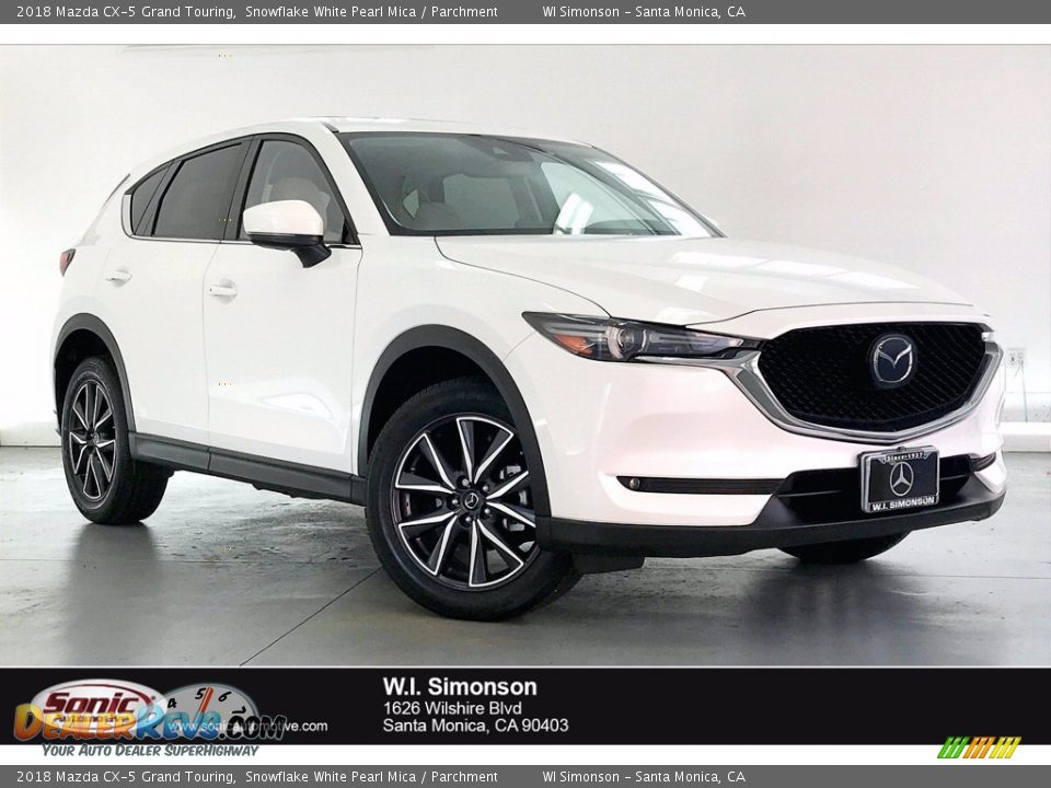 2018 Mazda CX-5 Grand Touring Snowflake White Pearl Mica / Parchment Photo #1