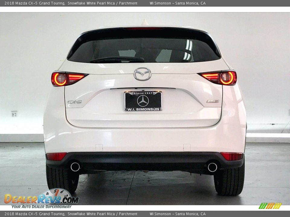 2018 Mazda CX-5 Grand Touring Snowflake White Pearl Mica / Parchment Photo #3