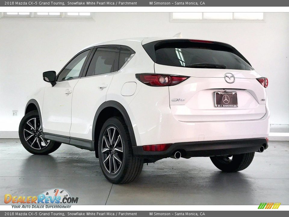 2018 Mazda CX-5 Grand Touring Snowflake White Pearl Mica / Parchment Photo #10