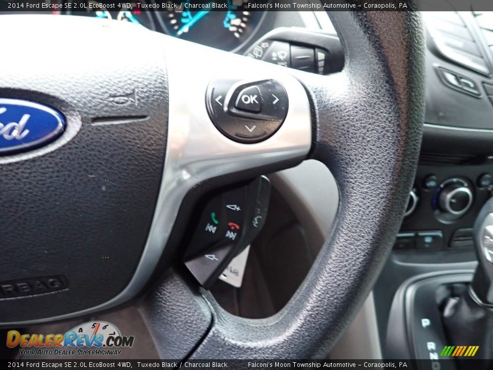 2014 Ford Escape SE 2.0L EcoBoost 4WD Tuxedo Black / Charcoal Black Photo #23