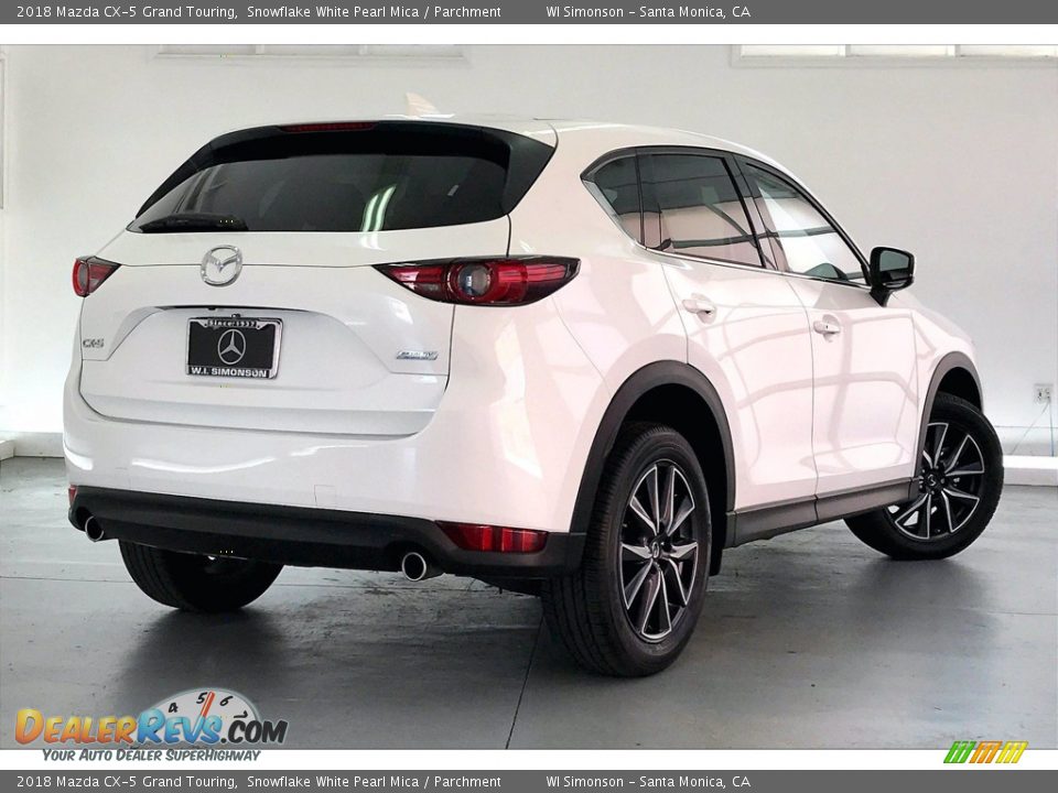 2018 Mazda CX-5 Grand Touring Snowflake White Pearl Mica / Parchment Photo #13