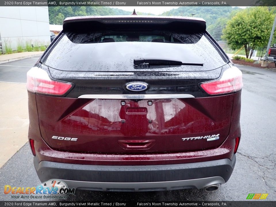 2020 Ford Edge Titanium AWD Burgundy Velvet Metallic Tinted / Ebony Photo #3