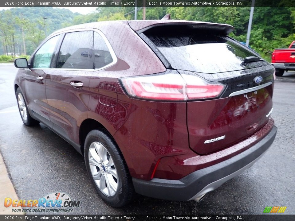 2020 Ford Edge Titanium AWD Burgundy Velvet Metallic Tinted / Ebony Photo #5