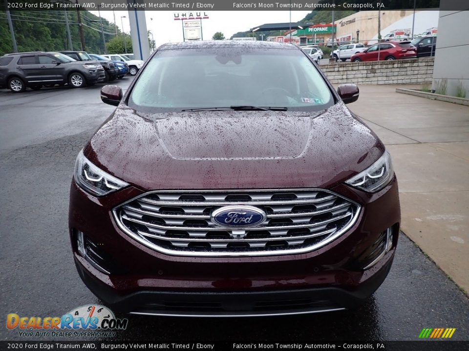 2020 Ford Edge Titanium AWD Burgundy Velvet Metallic Tinted / Ebony Photo #8