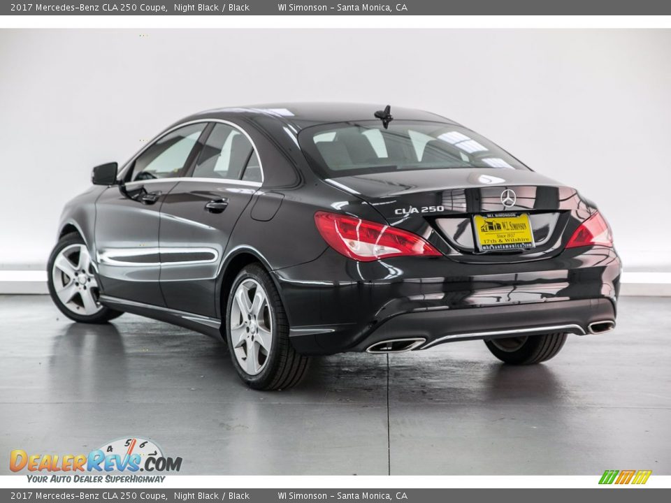 2017 Mercedes-Benz CLA 250 Coupe Night Black / Black Photo #10