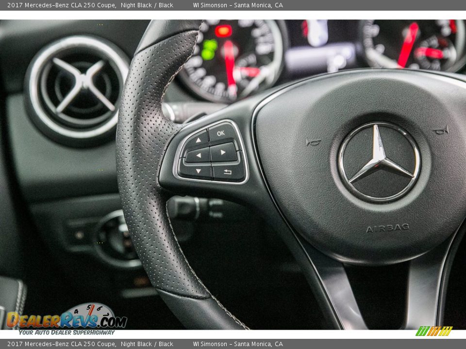 2017 Mercedes-Benz CLA 250 Coupe Night Black / Black Photo #17