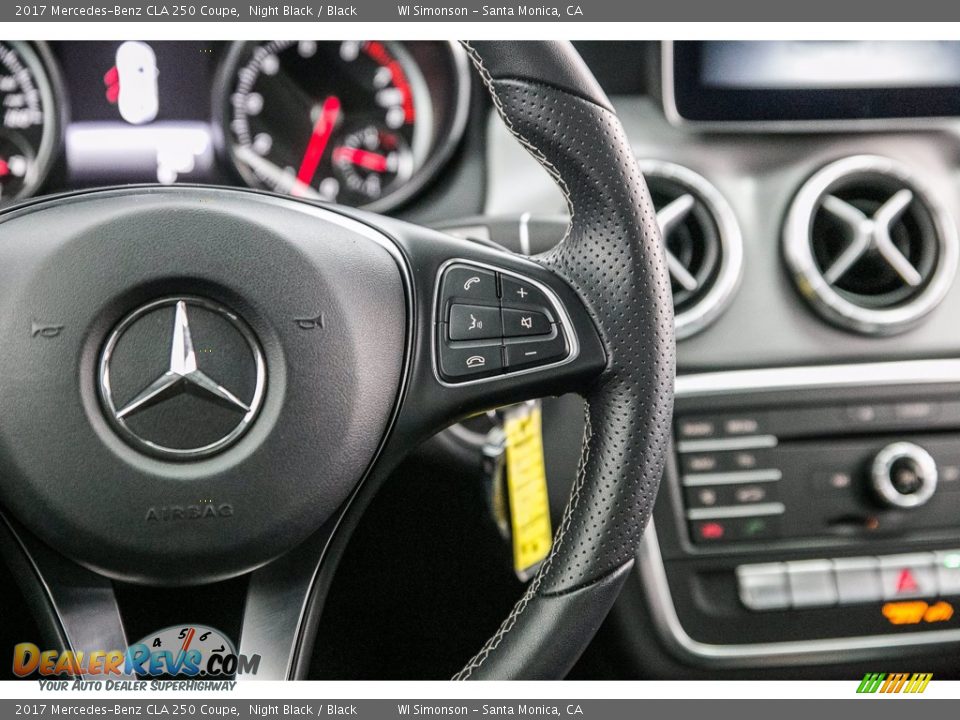 2017 Mercedes-Benz CLA 250 Coupe Night Black / Black Photo #18