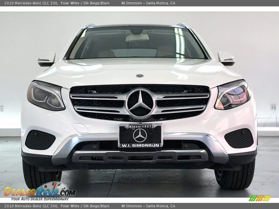 2019 Mercedes-Benz GLC 300 Polar White / Silk Beige/Black Photo #2