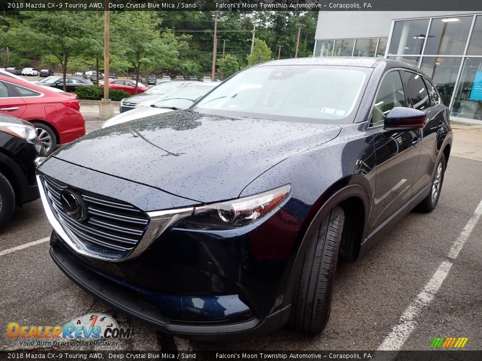 2018 Mazda CX-9 Touring AWD Deep Crystal Blue Mica / Sand Photo #1