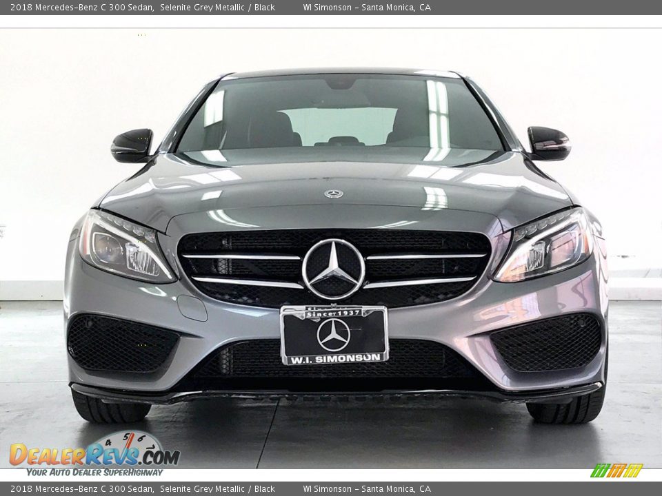 2018 Mercedes-Benz C 300 Sedan Selenite Grey Metallic / Black Photo #2