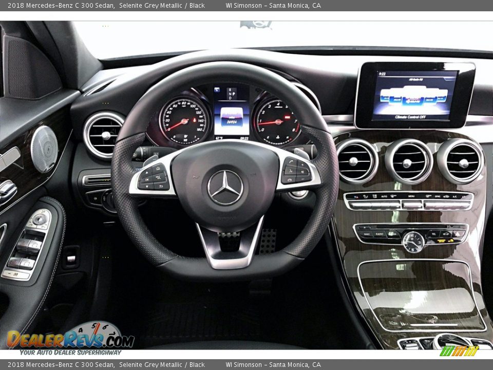 2018 Mercedes-Benz C 300 Sedan Selenite Grey Metallic / Black Photo #4