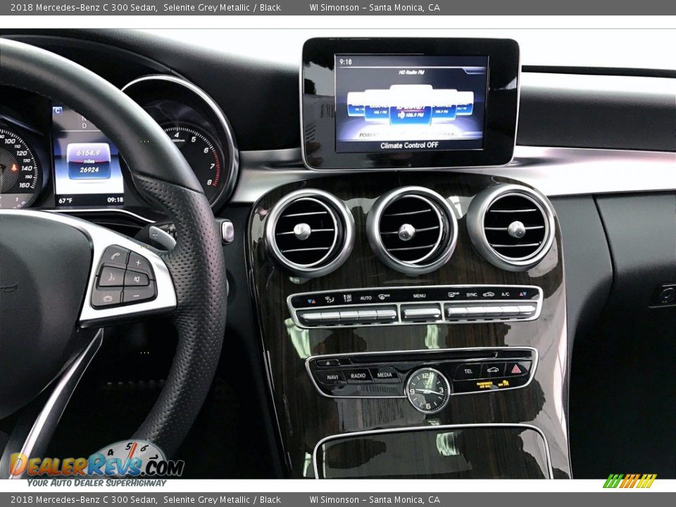 2018 Mercedes-Benz C 300 Sedan Selenite Grey Metallic / Black Photo #5