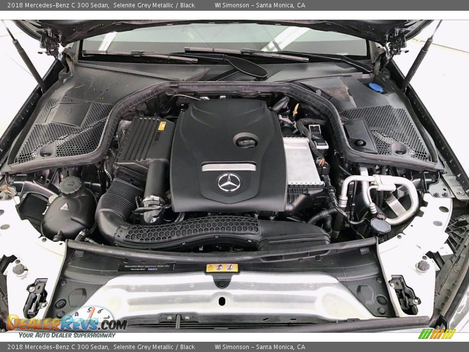 2018 Mercedes-Benz C 300 Sedan Selenite Grey Metallic / Black Photo #9